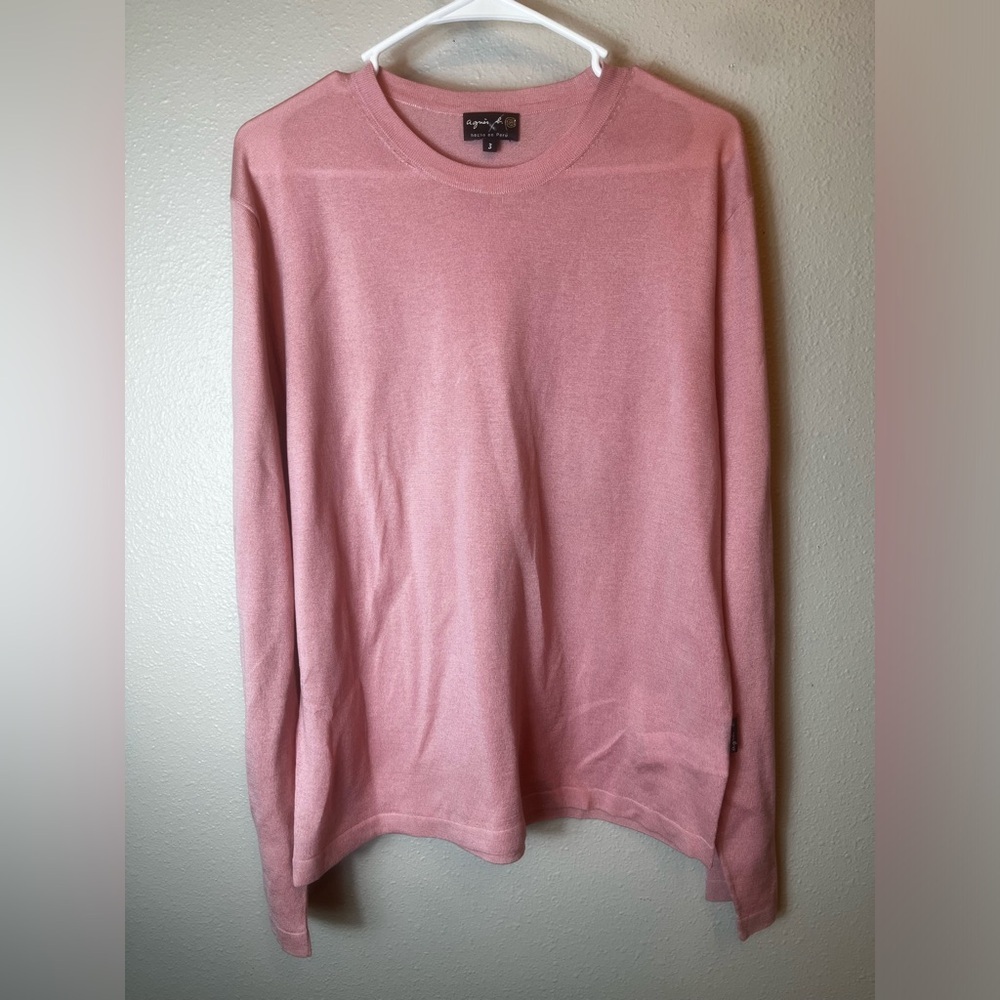 Agnes B 100% Cotton Pink Knit Long Sleeve Size 3/US L